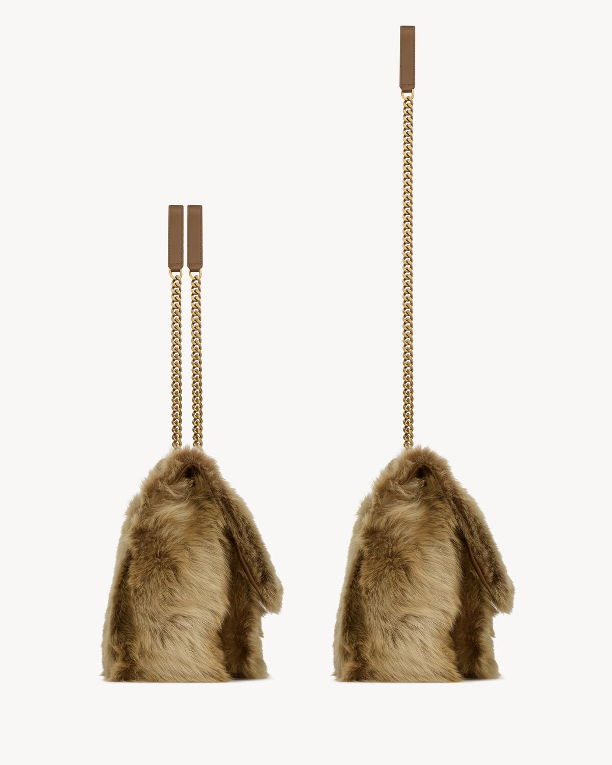 YSL Niki Large in Shearling - Image 3
